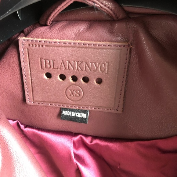 Anthropologie Burgundy Leather Jacket - Picture 3 of 5